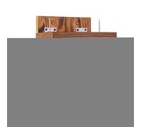Mangeoire en Bois pour Écureuils - Distributeur de Nourriture Résistant | Design Naturel avec Toit pour Protéger Les Aliments | Mangeoires Écureuil - Jardin Terrasse Extérieur