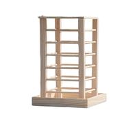 Mangeoire en bois pratique idéale pour les animaleries, les zones pour animaux domestiques et les installations d'élevage pour nourrir efficacement le foin, les cochons d'Inde, les cochons d'Inde