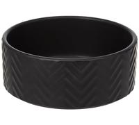 Mangeoire en céramique. 1,6 l/ø 20 cm. Noir