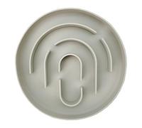 Mangeoire en silicone pour chien à alimentation lente, bol rond anti-déversement pour aliments secs et humides, 15 x 15 x 2 cm pour petites races, chiots, utilisation en intérieur, support de