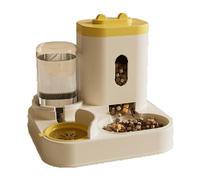 Mangeoire entièrement automatique pour chat - Distributeur intégré de nourriture et d'eau - Distributeur d'eau de 1 l et seau de stockage de nourriture de 2,3 l - Fournitures pour animaux domestiques