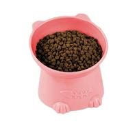 Mangeoire ergonomique pour chat - Serveur incliné pour chaton, coudé avec soulagement de moustache, station orthopédique pour animaux de compagnie âgés, matériel, support de salle à manger sain pour
