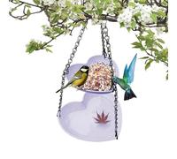 Mangeoire et bain à oiseaux - Ensemble mangeoire et bain pour oiseaux sauvages, résistant aux déversements, bol d'eau pour le jardin, l'observation des oiseaux, le balcon, la terrasse, le sanctuaire