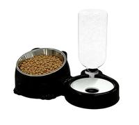 Mangeoire et distributeur d'eau pour chat - Station de gamelle pour chat de qualité alimentaire, ensemble distributeur d'eau automatique, récipient d'alimentation durable à double gamelle | Station