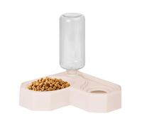 Mangeoire et distributeur d'eau pour chat | Support de nourriture pour chien à angle droit de 500 ml | Mangeoire et distributeur d'eau, gamelle d'eau pour chien, station d'alimentation pour animaux