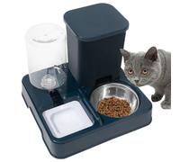 Mangeoire et eau automatique pour chat,distributeur d'eau et de nourriture pour chat - Mangeoire antidérapante pour animaux de compagnie 2 en 1 | Fournitures détachables pour animaux de compagnie, man