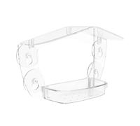 Mangeoire Fenêtre Transparente Plateau Amovible Décoration d'Observation | Station d'Alimentation Extérieure Oiseaux Sauvages Pour Pinsons Rouges-gorges Moineaux Perruches Jardin Balcon Patio Terr