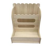 Mangeoire foin chinchilla Bois Naturel | Distributeur foin lapins Cage habitat enclos pour petits animaux, lapin, hamster et chinchilla