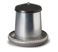 Mangeoire Galva Silo 5Kg + Couvercle Gris