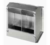 Mangeoire galvanisée pour lapin 2 râteliers Kerbl Argenté 3000 ml