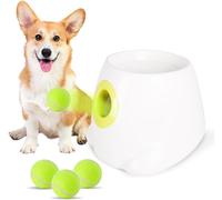 Mangeoire Intelligente D'entraînement, Balle De Tennis Intelligente for La Plupart des Chiens De Taille, Machine De Lancement D'intérieur De Balle Interactive for Chiot, Lanceur De Balle for Chiens