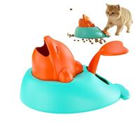 Mangeoire interactive pour animaux de compagnie - Jouet puzzle baleine, dispositif de distribution de friandises, jouet de stimulation mentale | Système d'alimentation engageant pour le dressage des