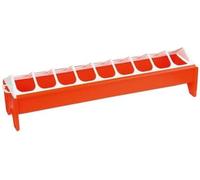 Mangeoire - KERBL - Orange - 12 x 50 cm - PVC - Pour jeunes poules