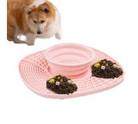 Mangeoire lente, gamelle pliable pour chien à léchage lent, bol d'arrosage pour aliments secs et humides pour fromage à la crème, poulet en dés, bœuf séché