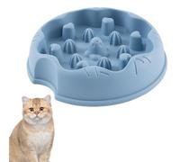 Mangeoire lente pour chat - Bol labyrinthe interactif en silicone de qualité alimentaire, base lestée antidérapante | Favorise une digestion saine avec prévention des ballonnements pour les chats