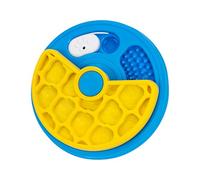 Mangeoire lente pour chien - Jouet interactif antidérapant, bol labyrinthe d'alimentation lente avec puzzle alimentaire, bol pour chien, bol facile à nettoyer pour intérieur et extérieur, bœuf séché