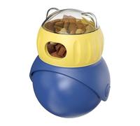 Mangeoire lente rechargeable pour chat - Distributeur de friandises pour chien | Balle distributrice de friandises | Jouet d'alimentation interactif | Balle réglable qui fuit pour distribuer de la