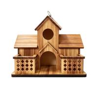 Mangeoire Maison Écureuils Maison d'écureuil décorative en Bois à Suspendre | Mangeoires Oiseaux Extérieur Pour Jardin, Cour Intérieure, Patio, Balcon, Terrasse, Parc, Porche, Deck, Arbre,