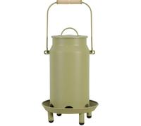 Mangeoire métal broc seau ø 24 x 40 cm vert pour basse cour - zolux