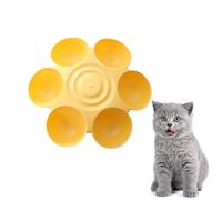 Mangeoire Multiple pour Chien - 6 gamelles pour Animaux de Compagnie, Motif pétales de Fleurs, Base antidérapante | Station d'alimentation intérieure pour Chats, pour Une Alimentation Saine,