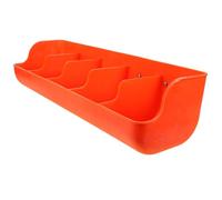 Mangeoire Murale pour Cochons et Chèvres, Multi-Compartiments Orange
