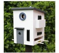 Wildlife Garden WG108 Multiholk Bauhaus Mangeoire à Oiseaux et nichoir en Bois