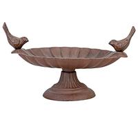 Esschert Design Bain d'Oiseau en Fonte "Oiseaux" - 1 pcs