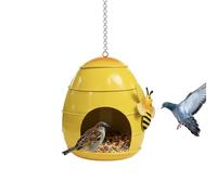 Mangeoire Oiseaux Humoristique - 28 Cm Distributeur Extérieur Métallique, Porte- Décor Jardin Balcon, Résistant Pluie Neige Design Durable | pour Nourrir Attirer Observer Mésange Colibri Paysage