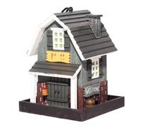 Mangeoire Oiseaux Jardin Mangeoire À Oiseaux en Bois Type De Villa Suspendue Durable Sauvages Cadeaux Décoration Extérieure Balcon Terrasse