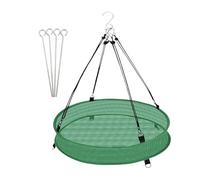 Mangeoire Plateau pour Oiseaux | Plateau Nourriture Grille Anti-déversement 50 Cm - Mangeoire Suspendue | pour Observer Pinsons Et Colibris Au Jardin, Balcon Ou Arbre