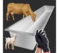 Mangeoire portable robuste pour bétail, chevaux, chèvres, porcs - résistant aux intempéries, à la mastication, facile à nettoyer