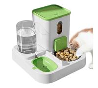 Mangeoire pour animaux de compagnie - Alimentation automatique et approvisionnement en eau | Distributeur de nourriture et d'eau de grande capacité pour petits animaux de compagnie, vaisselle