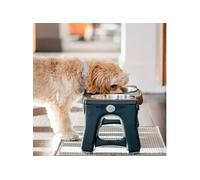 Dexas Mangeoire pour Animaux de Compagnie Gris Bol Nourriture Chiens Chiots Gris