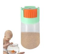 Mangeoire pour aquarium | Nourriture pour poissons Biberon Quantitative Pond Feeder | Récipient de Nourriture pour Poisson Manuel Rechargeable étanche, Biberon de 0,5 g pour Aquarium d'aquarium