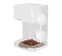 Mangeoire pour aquarium, tube distributeur de poissons avec ventouse, plateau transparent pour crevettes, accessoires pour tortue et crevettes