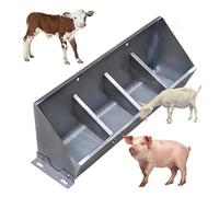 Mangeoire pour bétail, design 2 en 1 avec plusieurs compartiments pour une alimentation efficace dans les fermes porcines, les enclos à moutons et les écuries pour chevaux