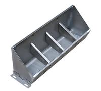 Mangeoire pour bétail en acier inoxydable, double face, grande capacité pour une alimentation efficace en extérieur des chèvres, moutons, chevaux, bovins et alpagas