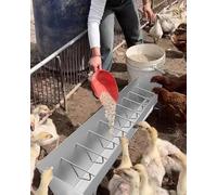Mangeoire pour bétail Mangeoire for porcs réglable de 1 à 2 mètres, solution d'alimentation durable et efficace(78.7"/6.5ft/10bit)