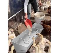 Mangeoire pour bétail Mangeoire for porcs réglable de 1 à 2 mètres, solution d'alimentation durable et efficace(39.4"/3.3ft/5bit)