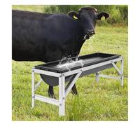 Mangeoire pour bétail, mangeoire pour bétail, mangeoire à Foin de Grande capacité de 99 cm de Long, mangeoire à Foin pour chèvres avec Support pour Ferme, bergerie