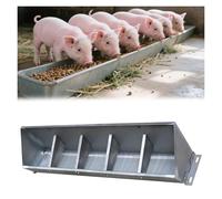 Mangeoire pour bétail, ouverture inclinée séparée pour manger facilement, convient pour les porcs, veaux, moutons