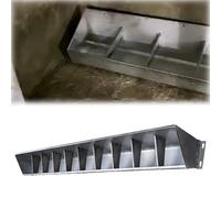 Mangeoire pour bétail, volaille, extra large, pour porc, bétail, cheval, chèvre, eau, foin, foin, 1,8 m, 1,9 m, 9 m, en acier inoxydable