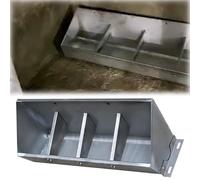 Mangeoire pour bétail, volaille, extra large, pour porc, bétail, cheval, chèvre, eau, foin, foin, 1,8 m, 1,9 m, 9 m, en acier inoxydable