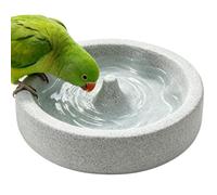 Mangeoire pour cage à oiseaux, bol en pierre ponce