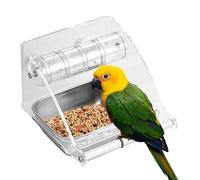 Mangeoire pour cage à oiseaux - Bols de nourriture pour oiseaux avec pince, mangeoire à oiseaux à fenêtre | Mangeoires pratiques pour observer les oiseaux, plateau de graines amovible pour perruche et