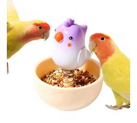 Mangeoire pour cage à oiseaux | Jouet interactif pour animal domestique | Gamelle pour oiseaux - pour cacatoès, cacatoès, cacatoès, perruches, inséparables, petits animaux, bain, voyage, intérieur ou