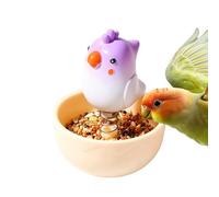 Mangeoire pour cage à oiseaux | Jouet interactif pour animal domestique, perroquet, cacatoès, cacatoès, perruche, inséparable, petit animal, bain d'oiseaux, voyage, intérieur ou extérieur