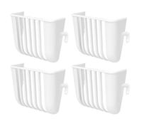 Mangeoire pour Cage à Oiseaux Lot de 4 Anti Gaspillage Robuste | Corbeille à fruits pour cage à perruche Intérieur Extérieur Maison Jardin Conure Ara Canari