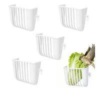 Mangeoire pour Cage à Oiseaux Lot de 4 Mangeoires Robustes pour Oiseaux