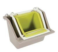 Mangeoire pour cage ARABESQUE plastique L Zolux